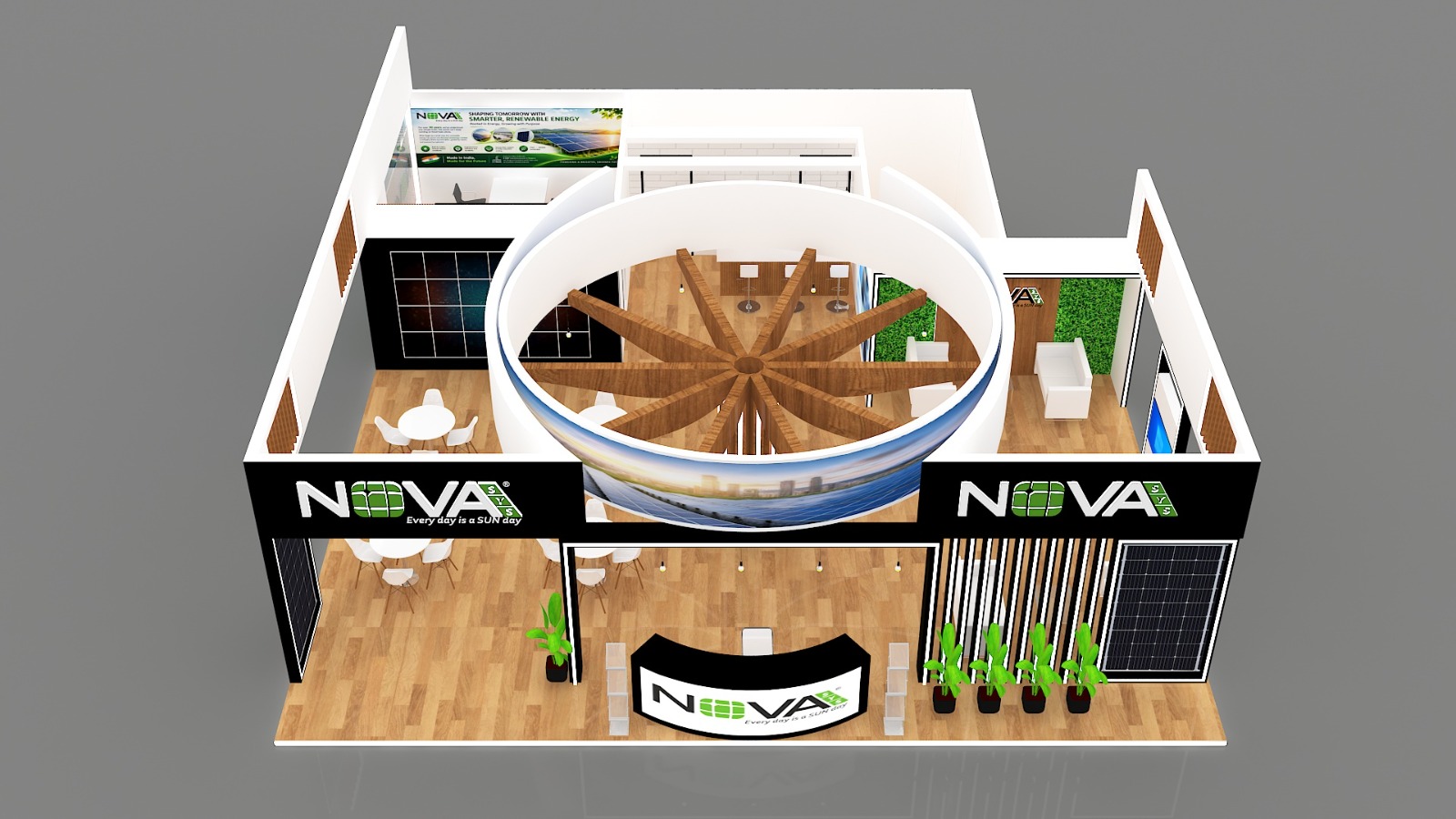 Novasys Green Energy 3D Exhibition Stall