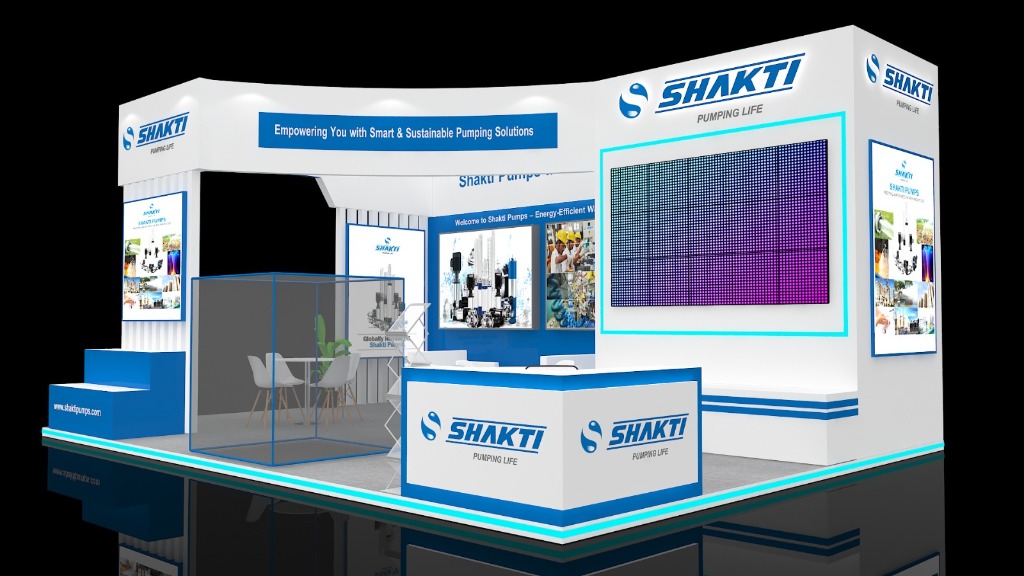 Shakti Pumps 3D Exhibition Stall